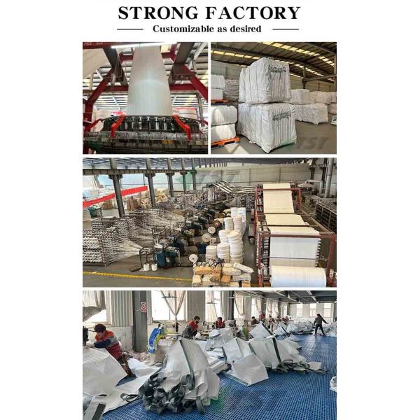 Full Body Black Mesh FIBC Jumbo Bag For Firewood Packaging 2 Years Warranty Fibc Sack