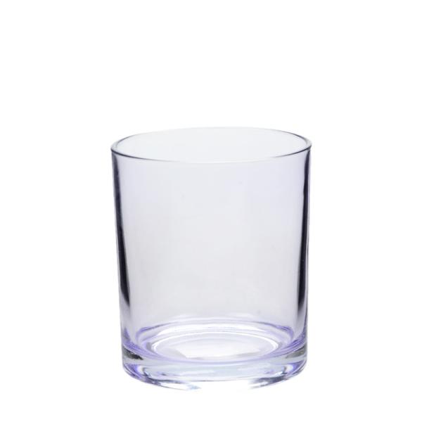 Candeeiros de vidro de cor púrpura Votive Jars 16OZ Superfícies lisas