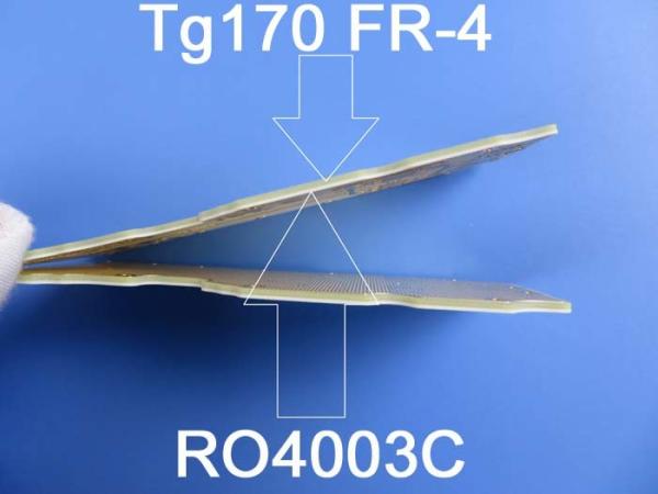 4 Layer Mixed PCB Built On 0.254mm RO4350B + 0.36mm FR-4 With ENIG