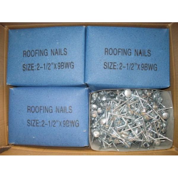 BWG9 Smooth Shank Hot Dipped Galvanized Roofing Nails