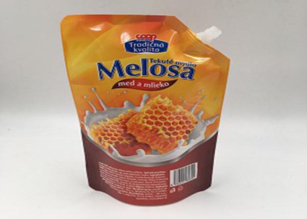 Plastic Material Spout Pouch Packaging Muti Colors Environment Friendly 60cm Width