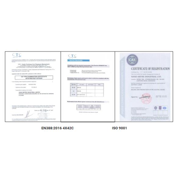 Кисловочные перчатки безопасности ППЭ Ду Понт защиты, перчатки руки пожарной безопасности для опасных химикатов