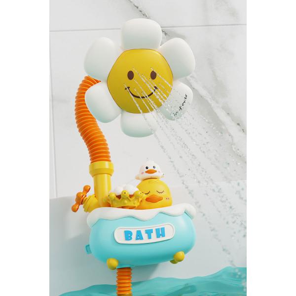 0-24 Months Age Range Unisex Electric Sunflower Shower Toy Children's Duck Spraying Water