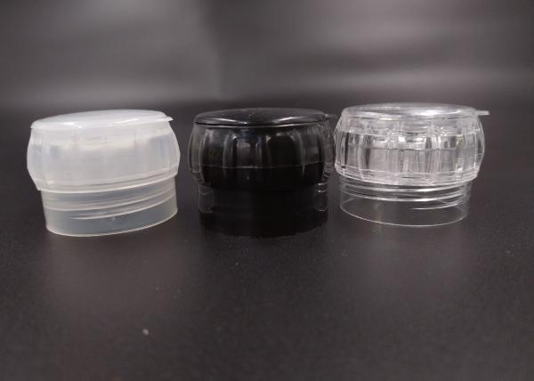 (KPL-011) Round Grinder Cap Accessories Refillable Clear Or Black 22.3 G