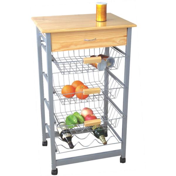 Kitchen Pinewood Island Modern Kitchen Cart Trolley Furniture For Bar Serving