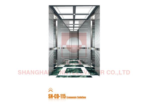 Mirror Stainless Steel Lift Passenger Elevator Cabin Economic / Luxury