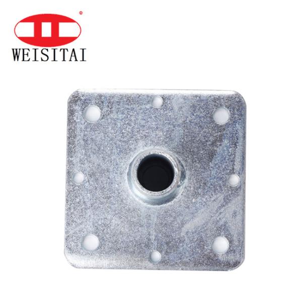 Q235 personalizou o andaime Jack Base Plate do giro 48MM do metal