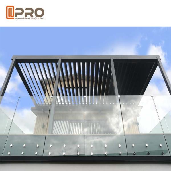 Glass swimming Pool Fence Spigots 0.3mm frameless Aluminum Balustrade