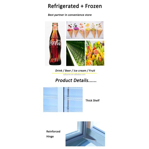 Customizable Commercial Glass Door Freezer Multi Purpose C Store Coolers