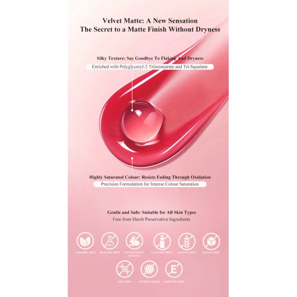 OEM Private Label New Arrivals Lipstick Lightweight Long-Lasting Velvet Matte Velvet Makeup Lip Mud Velvet Matte