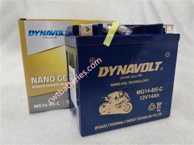 DYNAVOLT MG14-BS-C batterie 12V 14Ah nouvelle batterie originale bleue pour moto