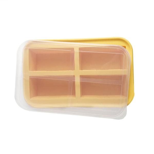 Safe And Convenient Baby Feeding Silicone Baby Food Box Dishwasher Safe BPA Free