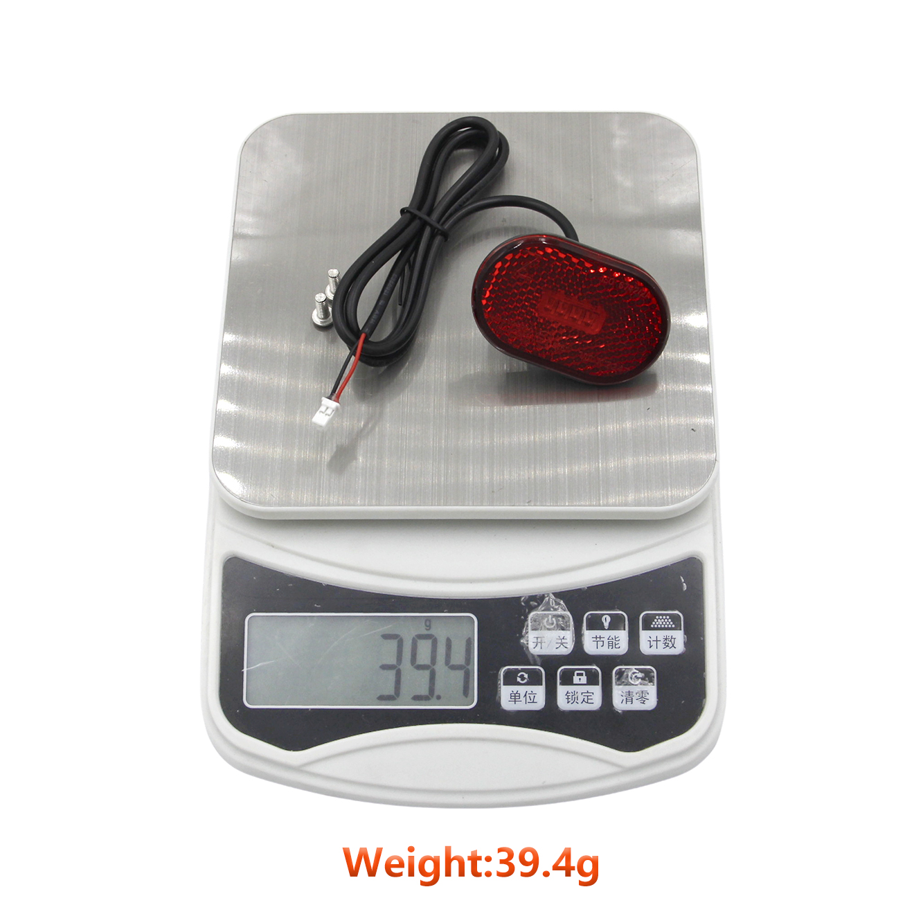 Waterproof Red LED Rear Tail Light Scooter Brake Lamp for 48V Electric Scooters