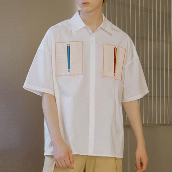 Fashion Boys Polo T Shirts Color Combination Collar Design Short Sleeve