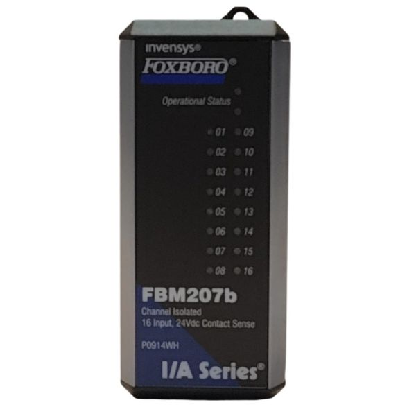 Foxboro FBM207B 16-Channel Isolated Input Module with RS-485 Support for Harsh Industrial Environments in I/A Series