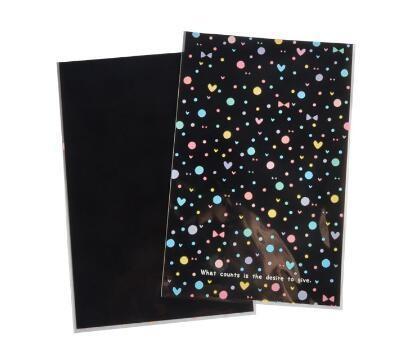 Matt black design plastic pouch opp material plastic k pakaging bag