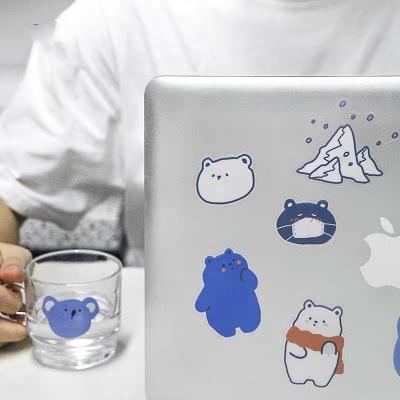 BPA Free Vinyl Bopp Printed Adhesive Sticker Labels For Laptop