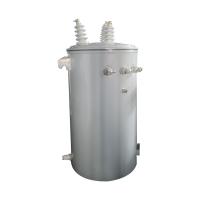 Distribución aérea de 100Kva Transformador de distribución de tipo de aceite montado en un solo polo de fase 34.5Kv