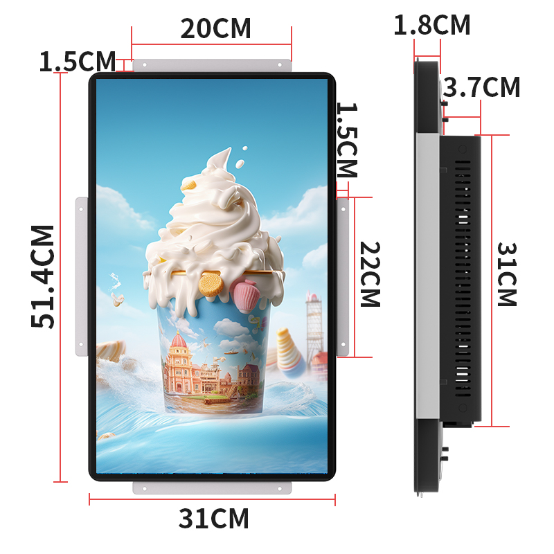 VETO 21.5 27 32 43 49 55 65 Inch Open Frame Touch Screen Monitor Embedded Lcd Advertising Digital Menu Board Display