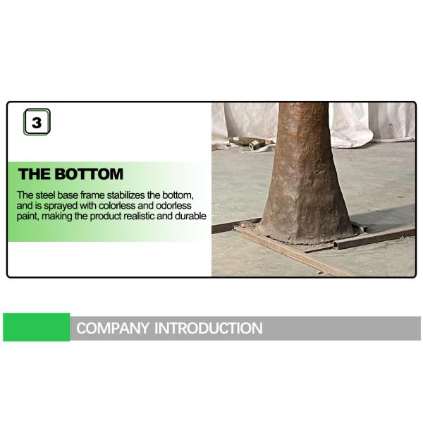 Anti UV Artificial Babul Trees For Outdoor Landscape Evergreen 5.5 Meters Fiber Glass