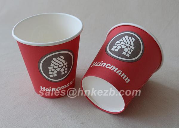 Unfolded 10oz LOGO Printed Double Wall Paper Cups For Coffee / Beverage