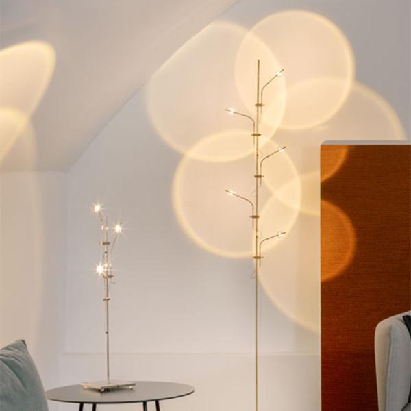 Nordic Floor Light Luxury Lighting Fixture Creative LED Projection Bedroom Living Room Art  Table  Floor lamp(WH-MFL-15)