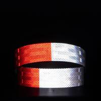 Autocollant réfléchissant résistant à la décoloration Dot C2 Ruban réfléchissant rouge et blanc sur remorques