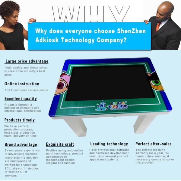 1920X1080 Board Game Digital Table 32Inch Capacitive Multi Touch Screen Table