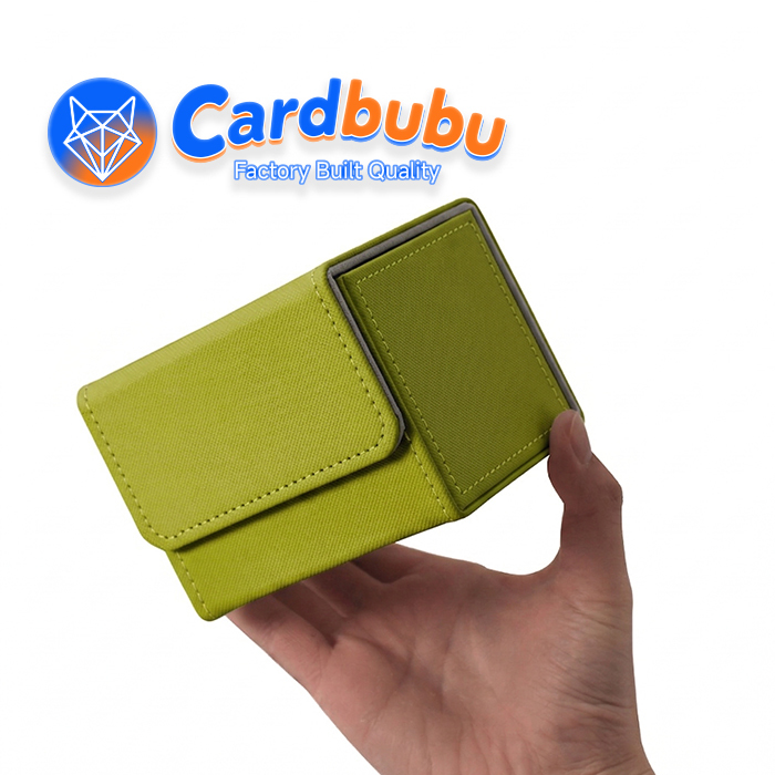 Crosswise Leather Deck Box Mtg Magnetic Deck Box 3.95 Inch Lock Storage Yugioh