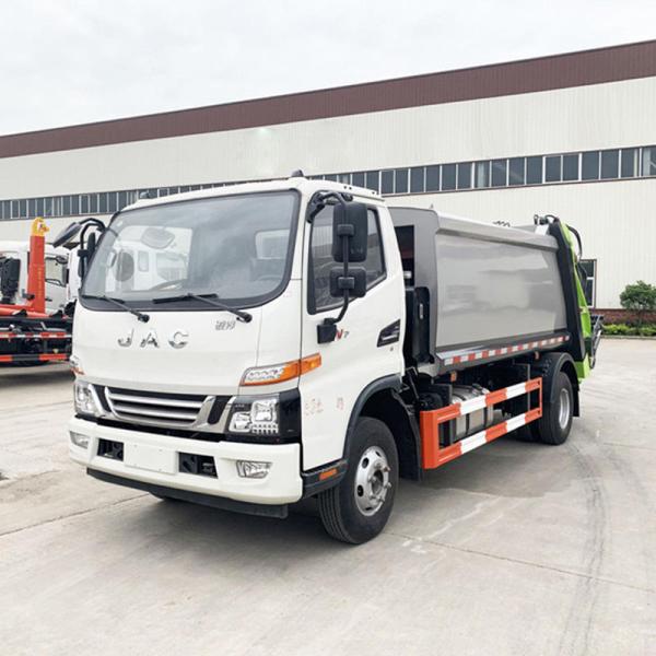 JAC  6 Ton Garbage Compactor Truck 8 CBM Compression Packer Garbage Truck