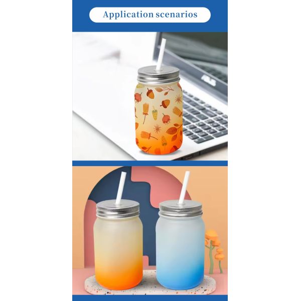 Sublimation Tumbler for Business & Promotional Gifts Cola Can Glass Cup with Gradient Design for Customized Designs