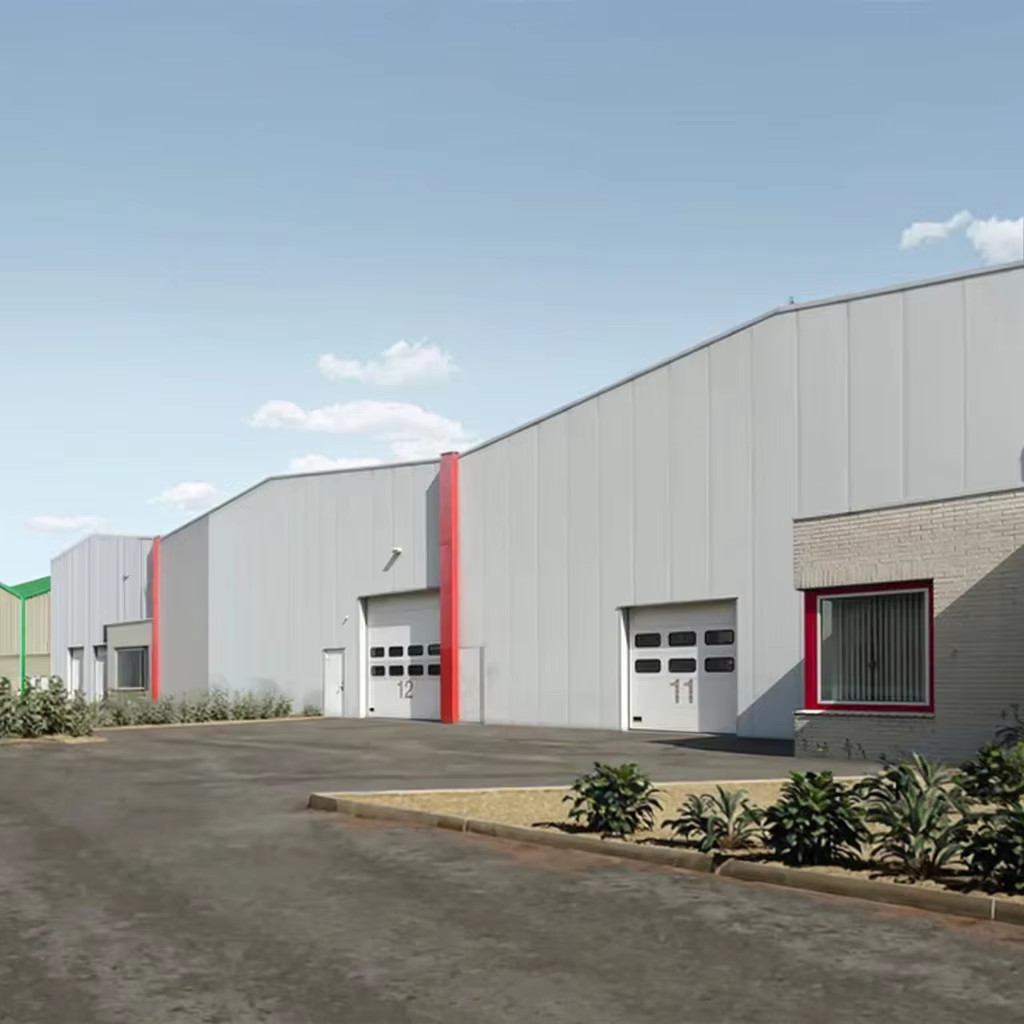 Strong Strength Steel Building Construction Custom Color Light Steel Frame Construction