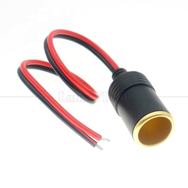 12V 24V 20A Pure Cooper DC Car Cigarette Lighter Female Socket Plug Power Adapter Extension Cable