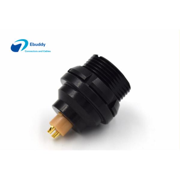 Black color Lemo EGG rear panle mounted female socket EGG 1K 4pin receptacle EEG.1K.304.CLL