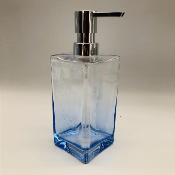 Accessoires en verre carré ensemble de style vintage pour la maison Hôtel Ombre bleu