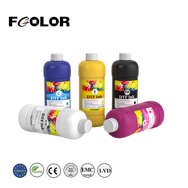 Top-quality DTF Ink for Heat Transfer Printing, Offering Brilliant Colors and a Smooth Finish for Custom Apparel Designs.