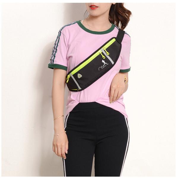 Nylon Outdoor Sports Running Jog Waist Bag Waterproof Phone Waist Belt Pack Fitness Elastic Fanny Pack