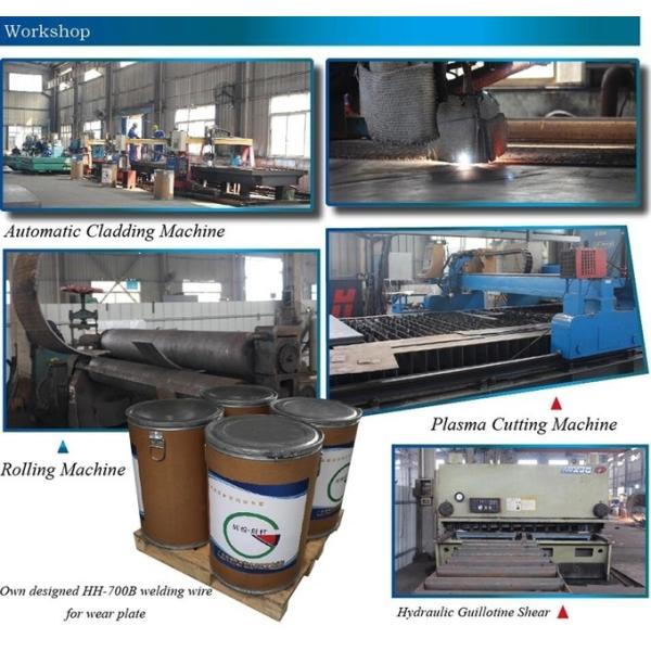 Bin Liner Alloyed Anti Wear Composite Steel Plate Chromium Carbide Wear Hardfacing