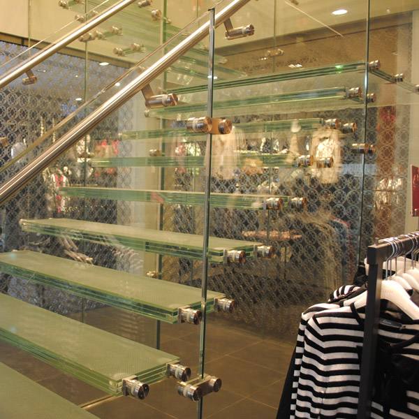 Le bord poli Triplex feuilleté le verre de Skywalk de pont piétonnier de verre