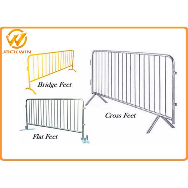 Heavy Duty Galvanized Steel pedestrian barricades with interlock system