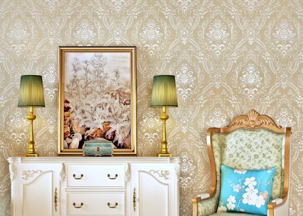 Leaf Flowers Pattern  Home Wallpaper For House Walls / Pretty Vintage Wallpapers