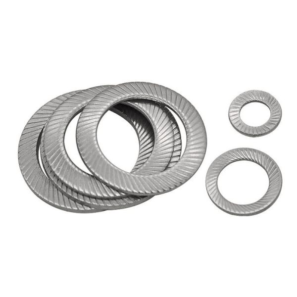 High Strength Wedge Lock Washer DIN25201 Double Fold Self Locking Washer Anti Vibration