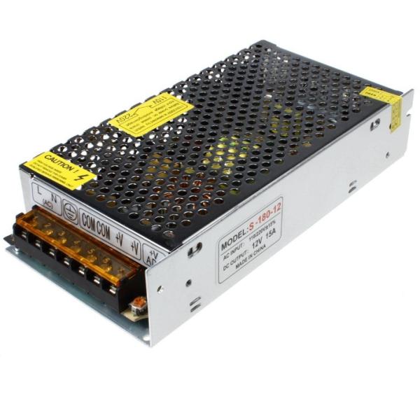 Single Output 12V 180W 15A AC/DC Power Adapter with Short Circuit Protection Sale
