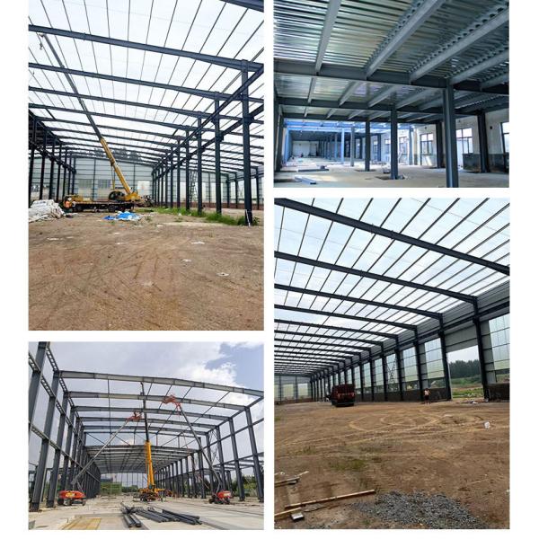 Prefab Warehouse Commercial Steel Structures Building Metal Space Frame With Punching Processing Service