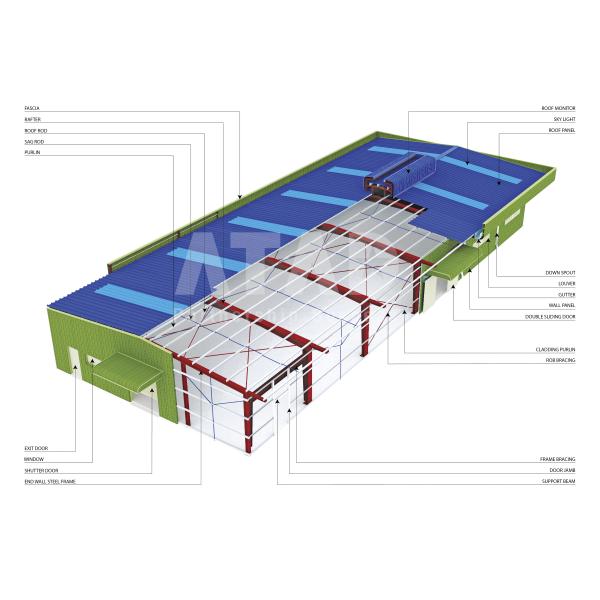 Multi Storey Prefabricated Steel Structure Building Hotel School Office Shopping Mall Construction
