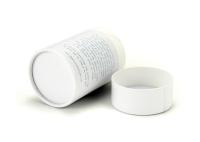 Empaquetado blanco del tubo del papel del cilindro respetuoso del medio ambiente para los cosméticos/regalo