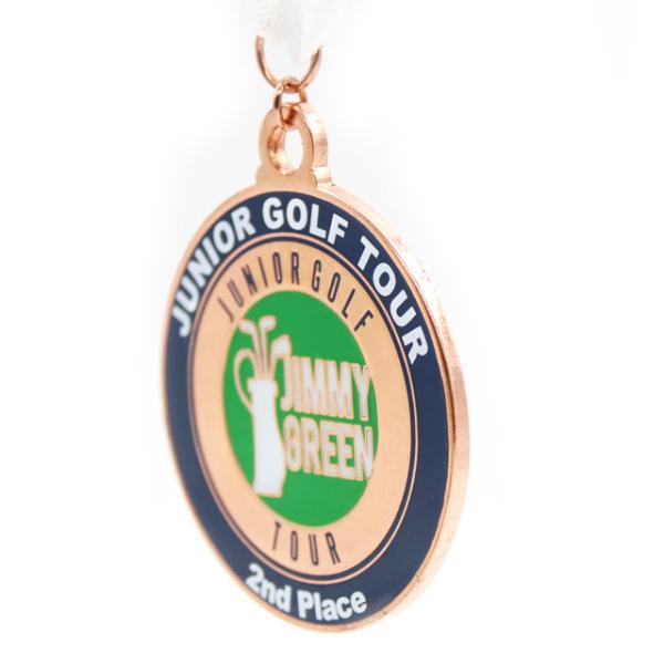 Custom Zinc Alloy Soft Enamel Sports Medal in 2.5 Inch with Personalized Logo