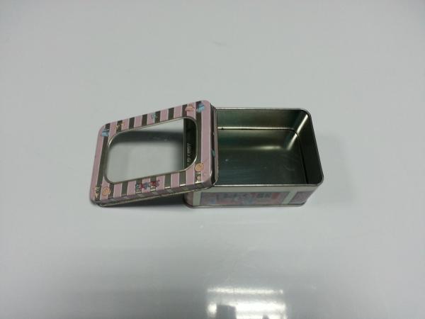 Mini latas de lata pintadas retângulo para a hortelã/doces/cera/ameixa