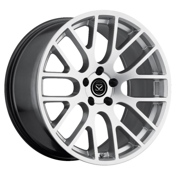 alloy wheel 17 19 20 inch black machine face polish forged rim from china