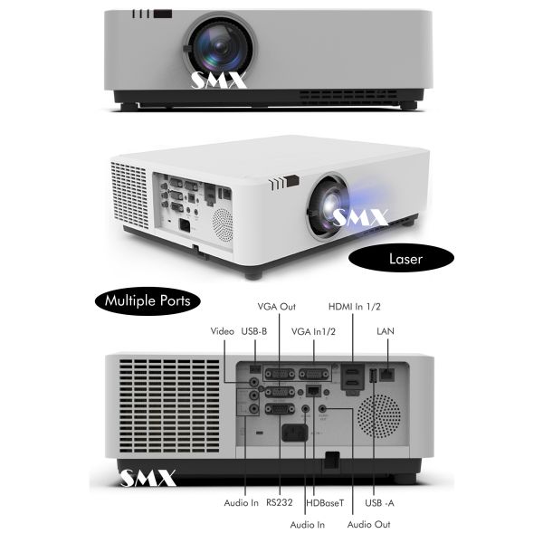 8500 Lumen High Brightness Short Throw LP Laser Projectors WUXGA